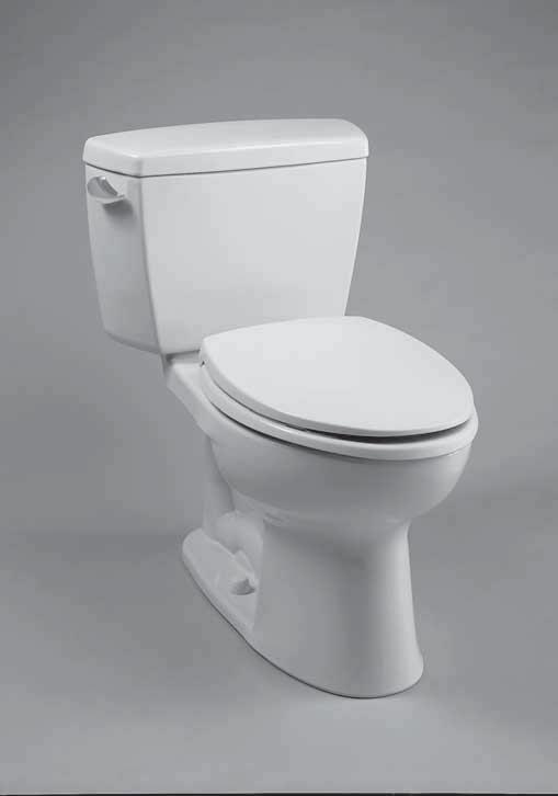 CST744SF(R).10 Drake Close Coupled Toilet, 1.6GPF, 10" Rough-In FEATURES G-Max flushing system, low consumption (1.6GPF/6.