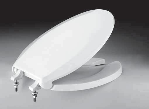 SC134 Commercial Seat FEATURES Elongated closed front toilet seat and cover Mounting hardware included MODELS SC134 SPECIFICATIONS COLORS/FINISHES #01 Cotton Warranty 1-year limited warranty Material