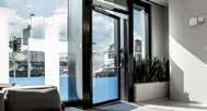 The Gilgen SRM Curved Sliding Door is available in various configurations including concave or convex orientation or as a 180 or 360 porch system.