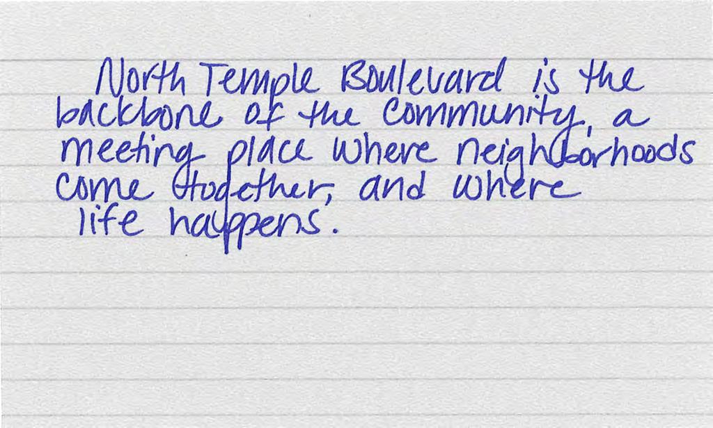 88 108 Anonymous comment from one of the North Temple