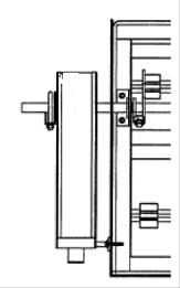 Distance at top must be the same as at bottom Actuator must be perpendicular to the damper shaft.