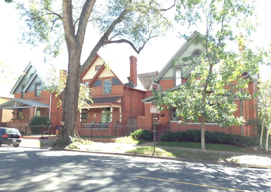 1. Street view of Queen Anne style homes within the district.