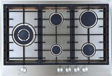 5 deep allows for drawer or oven install below cooktop Can be used with natural gas (default) or liquid propane LPG conversion kit included Triple ring wok burner PERFORMANCE 4 high