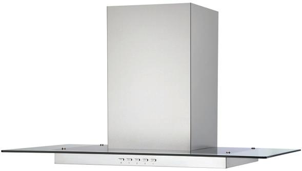 37 3 /4 115 Volt, 60Hz, 15AMP Supplied with 115 volt cord and plug Perfekt Glass - 30 30 DECORATIVE RANGE HOOD 30 (76cm) stainless steel and glass wall-mount range hood LED lighting 3 speed