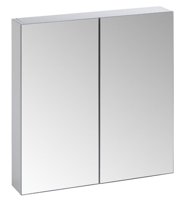 Finish Options Available in a gloss white finish, the Observe double door cabinet will coordinate with your