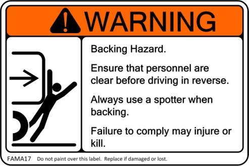 FAMA Product Safety Signs for