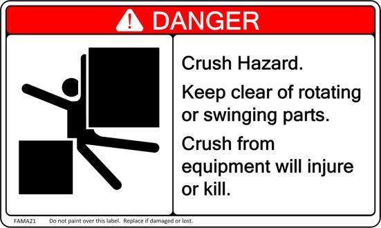 FAMA Product Safety Signs for