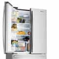 The wide-open fridge space easily fits platters, plentiful fresh food and multiple bottles and cans so you can see