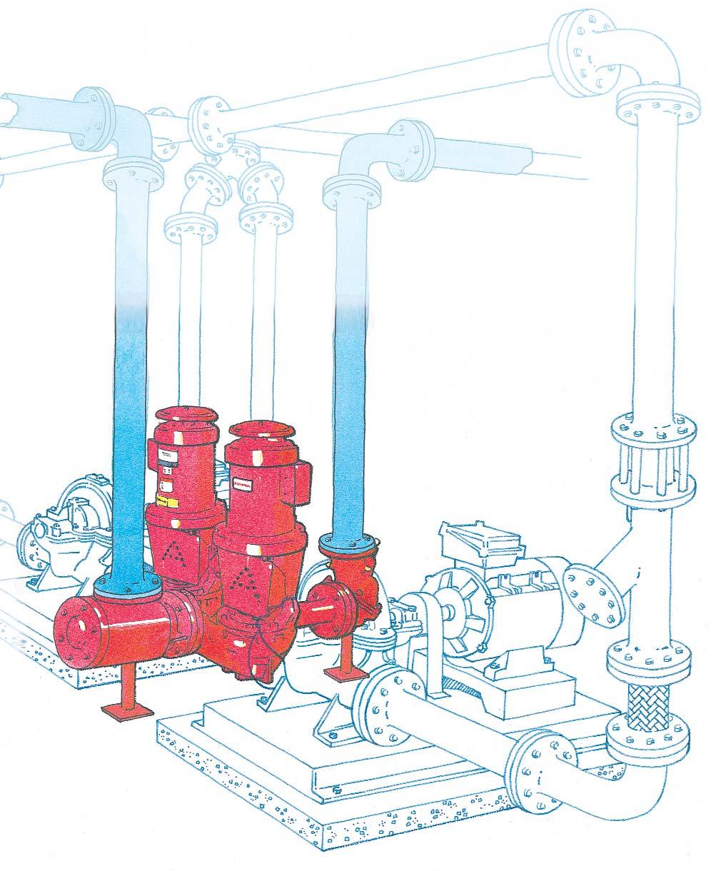 Vertical Vertival In-Line Pump EST system value dualarm VERTICAL IN-LINE PUMPS, WHEN INSTALLED WITH SUCTION GUIDES AND FLO-TREX COMBINATION VALVES, RESULT IN THE GREATEST ADDED VALUE AND LOWEST LIFE