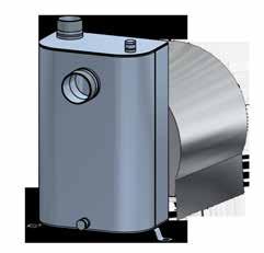 Hygienic shroud (CTS H) The motor shroud is made of polished AISI 316L stainless steel and protects the electrical motor from splashing liquid.