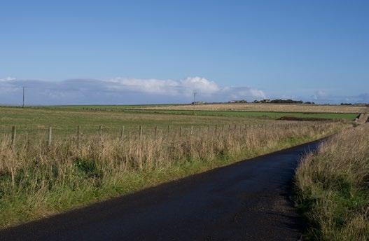 Environmental Considerations SHE Transmission s preferred site is close to the low point on the minor road between the airport and Noss Farm. It is a landscape of open, gently rolling fields.