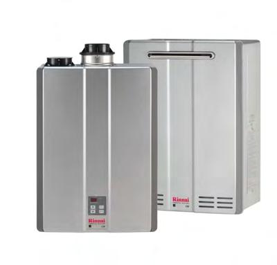 COMMERCIAL WATER HEATING SOLUTIONS SUGGESTED LIST PRICE Rinnai Commercial Condensing Tankless Water Heaters C199 Benefits: Commercial Energy Star qualified - 96% Thermal Efficiency Endless supply of