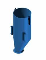 System 50 - Dry suction Legs for silos Qv 0-270 m 3 /h Suction outlet Ø51: 43620001 Ø100: 43620300 Lid with inlet Ø51: 43611010 (for ecc locks) Cup 43621001 Cyclone for lid