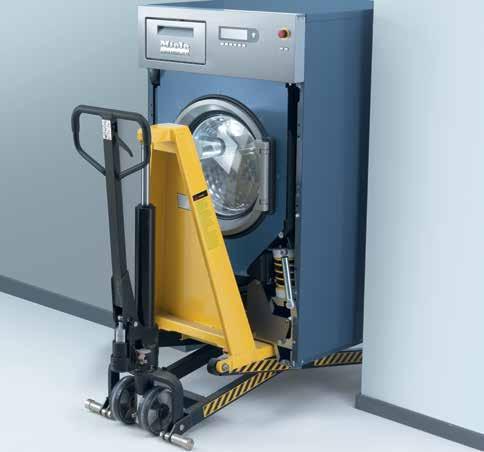 Simple access to installation site thanks to compact measurements and a palletiseraccess plinth The external dimensions of the washing machines (width x depth) were chosen from the outset