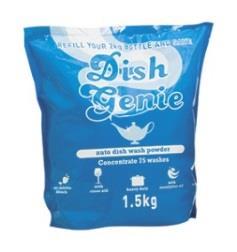 379L 379F 379N 379V 379T 1kg 2kg 4kg 10kg 20kg DISH GENIE REFILL PACK An economical way to refill your 2kg Dish Genie Bottle. 379REF 1.