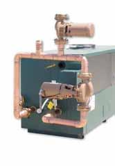 Raypak s Cold Water Start protection system utilizes a proportional three-way valve to bypass water from the boiler outlet to the inlet during start-up, when the system return water temperature is