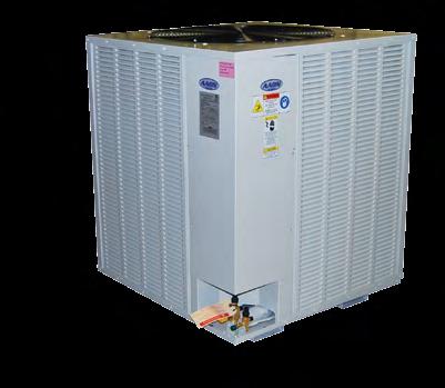 load matching cooling and heat pump heating with improved part load efficiency.