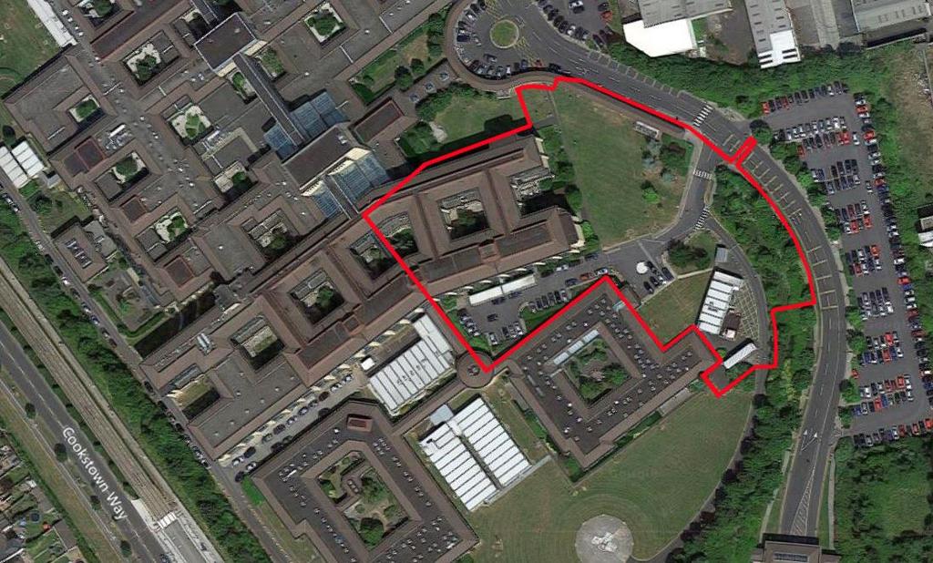 16.3.3.3 Tallaght Hospital Site The proposed site is a brownfield site, forming part of the grounds of Tallaght Hospital, to