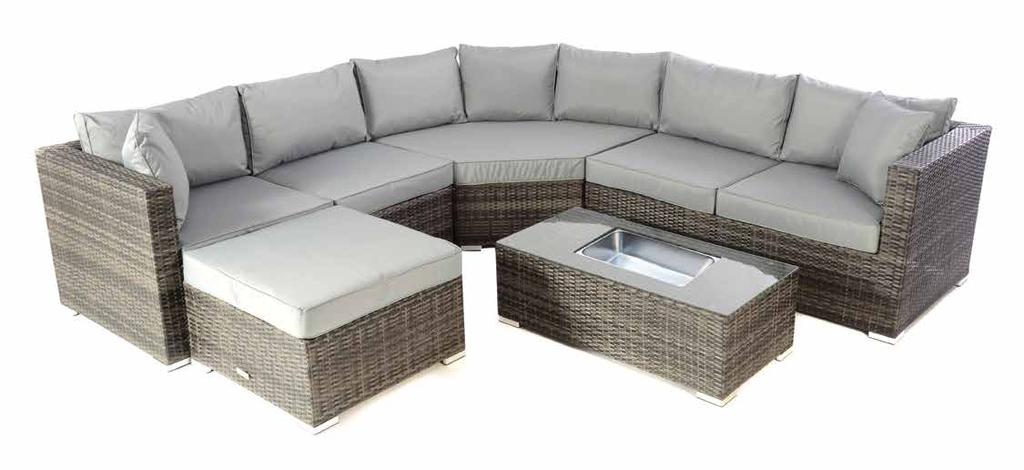 Ice Bucket. Includes Coffee table and Footstool.