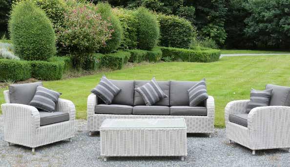Optional Extra: Scatter Cushions Perfect for entertaining guests. Made from hand woven weather proof.