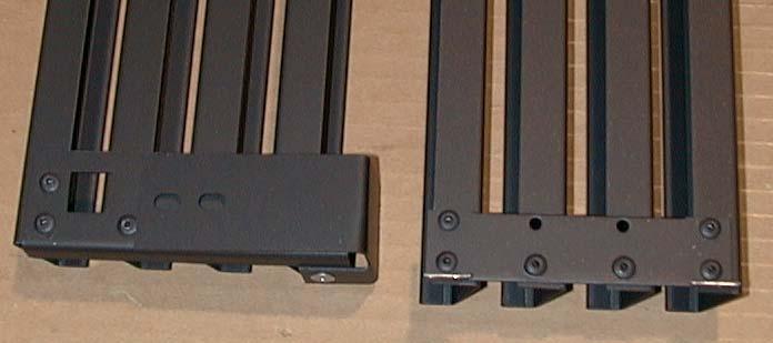 Line up the hinges (on the louvers) and on the appliance and fasten the louvers with the 4 screws provide in the louver package. (Fig.