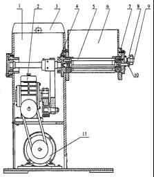 Parts Diagram 1. Fuselage 2. Reducer Box 3. Cover 4. Middle Bearing Caps 5. Roller 6.