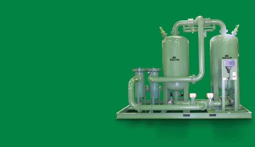 Desiccant Regenerative Dryers Sullair Desiccant Dryers are available in the following configurations: DMD Desiccant Modular Dryer 3
