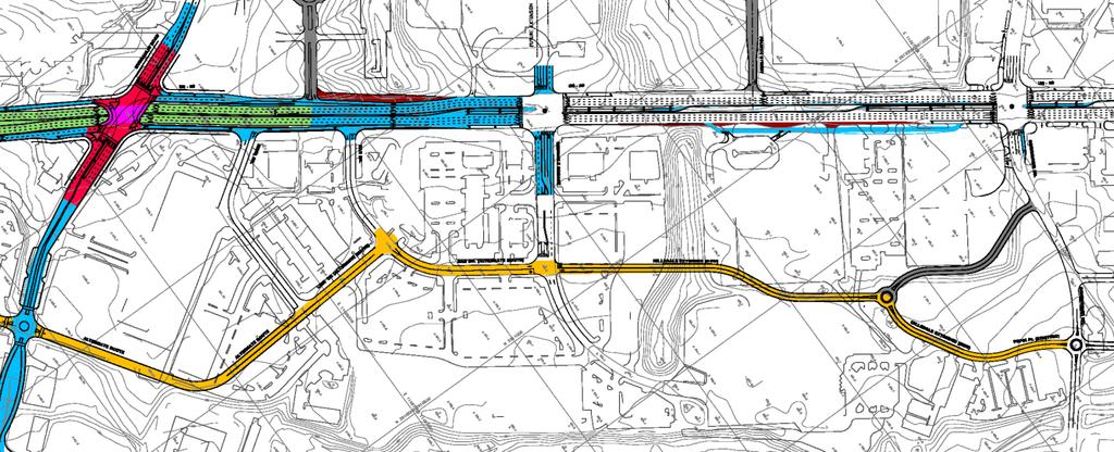 US 29 6. North is to the right in this schematic diagram from the US 29 North Transportation Study.