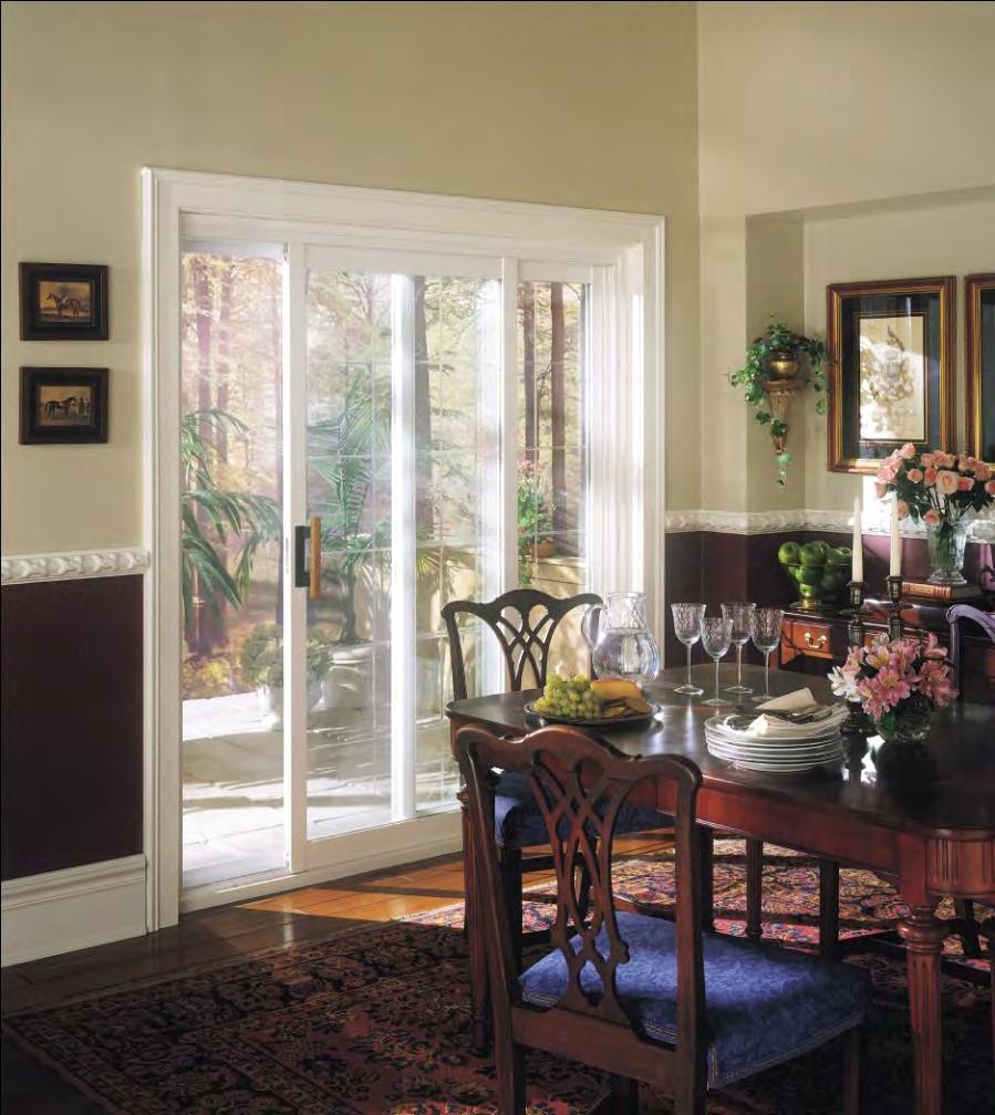 Woodbridge Classic Patio Doors Benefits & Features of our Beautiful & Energy Efficient Patio Doors Heavy-duty, multi-chambered vinyl frames - with all corners fused together at high temperatures for
