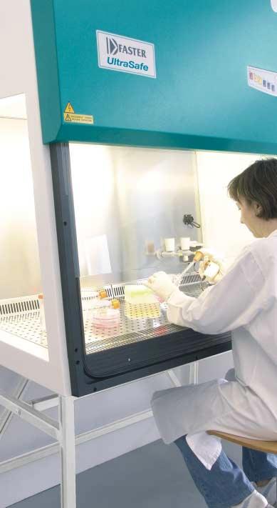 APPLICATIONS Faster UltraSafe Class II Microbiological Safety Cabinets have been adopted worldwide in use for