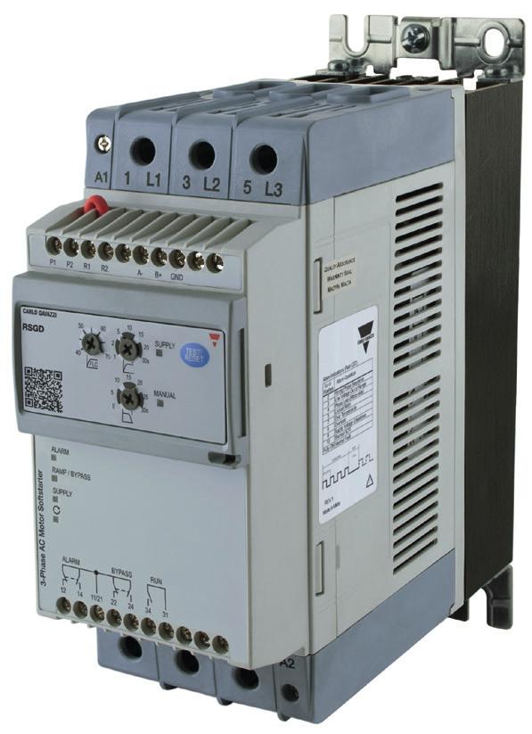 Three phase AC motor soft starter Description Benefits Easy to use.