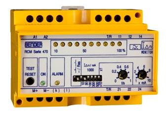 Residual current monitor RCM475LY Residual current monitor for TN and TT systems (AC and pulsating DC currents) Product description The residual current monitor RCM475LY is designed for fault and