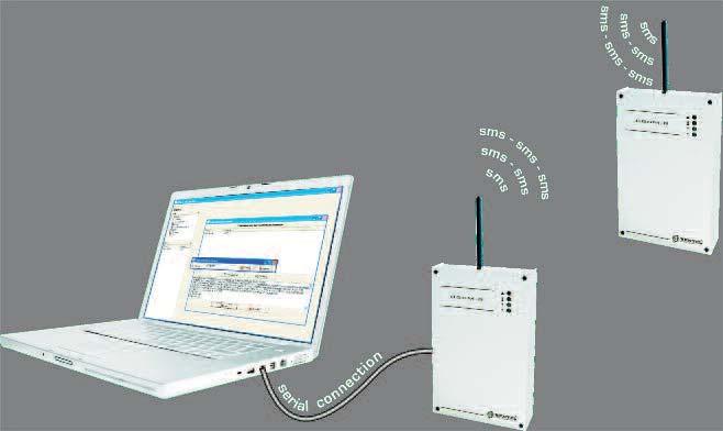 Simulates PSTN line (backup line) Compatible with whatever control panel Switches automatically to GSM network in the event of PSTN trouble (line down) 8 telephone numbers (max.
