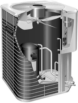I APPLICATION 13ACX condensing units are available in 1 1/2, 2, 2-1/2, 3, 3-1/2, 4 and 5 ton capacities.