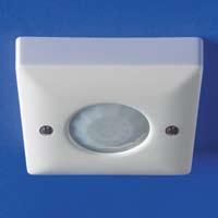 PIR OCCUPACY SWITCHES These surface-mounted models are ideal for solid ceilings. Ceiling surface-mounted PIR occupancy The CESF PIR is a hard wired version and can be mounted on a square pattress box.