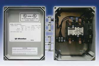 Model DP1 Single Phase Simplex Drip Designed to control one 120/230V single phase pump and two valves (flush and spin valves). Programmable Logic Controller.