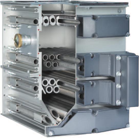 Standard features Exceptional high quality and unequalled lifetime high efficiency through the use of corrosion resistant stainless steel as a heat exchanger material.