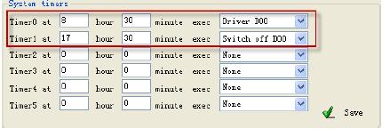 - Second timers 4 second counters can be set to make the device execute a task in intervals of