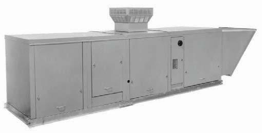 SYSTEM UNIT DESIGN FEATURES Outdoor Gravity Vented & Power Exhausted For Heating, Heating/Ventilating/Cooling and The outdoor duct furnace with blower, cooling, and/or downturn plenum sections was