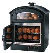 LP (bottle) gas only 40 potato capacity in heated storage chamber reen & black enamel