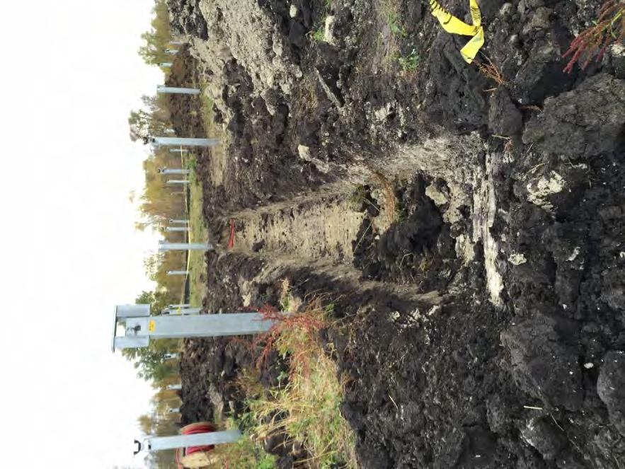 Photos: Photo 2: Trench with clearly defined soil