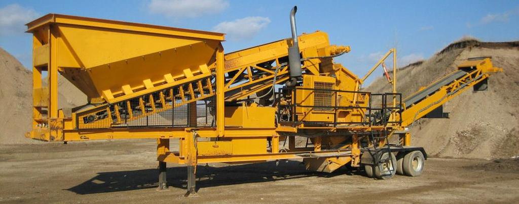 unit combination of feeder, jaw crusher, cone crusher, vibrating screen & belt conveyor which comes standard with