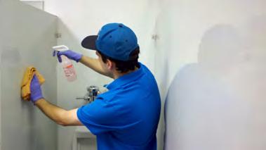naturally derived surfactant system that removes hard water stains from restroom fixtures while promoting a positive environmental profile.