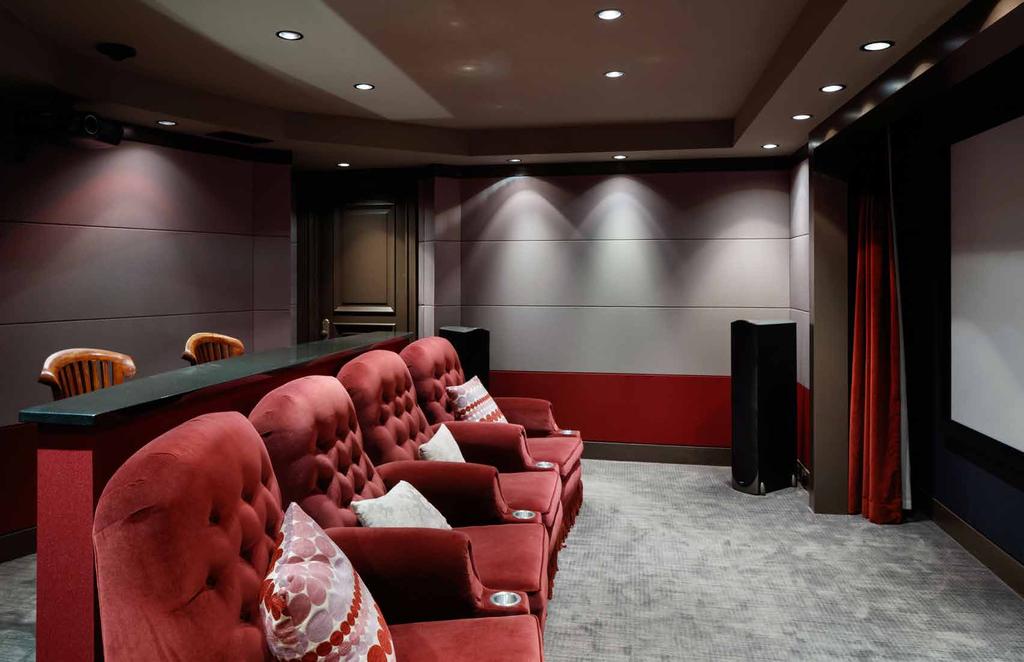 MOVIE THEATRE State-of-the-art movie theatre with custom lounge seating, bar seating, soundproofing,