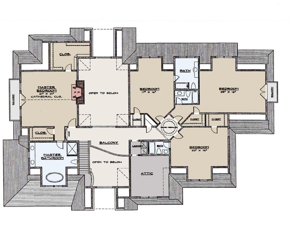 S ECON D LEV E L Opulent Master Suite: 2 Large Walk-in Closets Outdoor Balcony White Marble Fireplace D u a l Va n i t i e s F r e e St a n d i n g Tu b Walk-In Steam Shower Radiant Heated Botticino