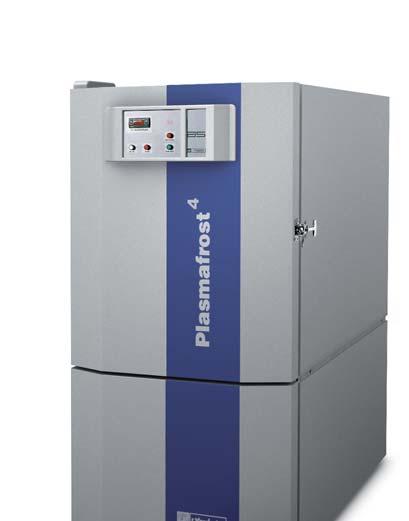The PLASMAFROST models can reach a temperature of -0 C in the centre of the bag in less than 0 minutes. The freezer automatically stops after 0 minutes at the end of the freeze cycle.