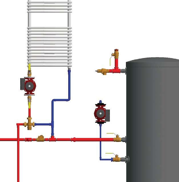 Vitodens 200 Microload Solution Piping a Microload in this manner, prevents the boiler from short cycling.