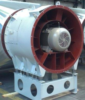 Industrial fans The range of fans includes both radial and axial types Impeller diameters are up to 3 meters (1000000m³/h with pressure up to 25 kpa and operating