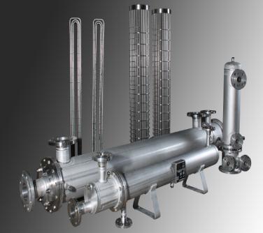 stainless steel Design is also available as steam heater BARE TUBE (SHELL AND TUBE) HEAT EXCHANGERS are