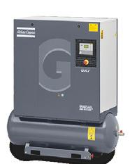 GA 5- FLOW CHART TECHNICAL SPECIFICATIONS GA 5-7- 2 21 7 17 COMPRESSOR TYPE 7 Working pressure bar(e) Capacity FAD* min-max Installed motor power Weight (kg) Noise level** Full Feature psig l/s m3/h